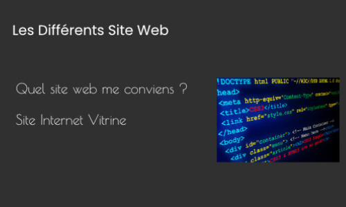 Quel Site Internet me convient ? Site Vitrine ?