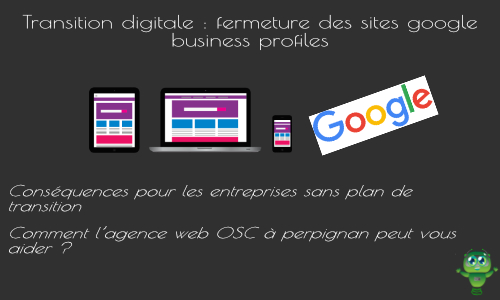 Fermeture des sites Google Business Profiles