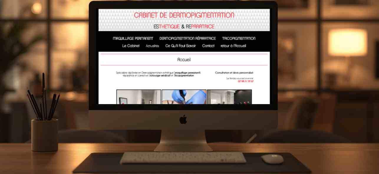 Site Vitrine - Dermopigmentation