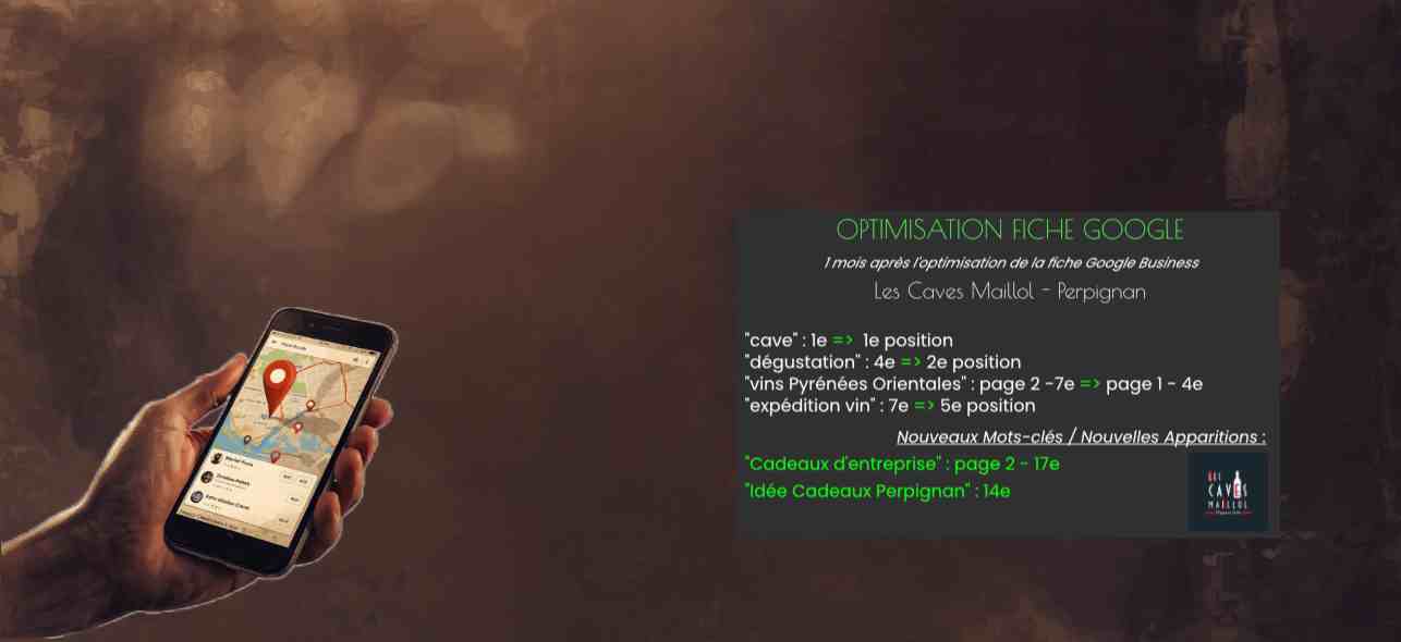 Optimisation Fiche Google - Les Caves Maillol Perpignan