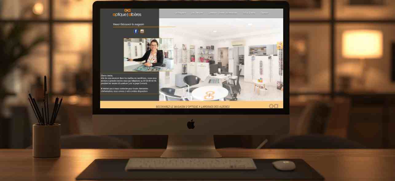 Site Vitrine Personnalisé - Optique des Albères