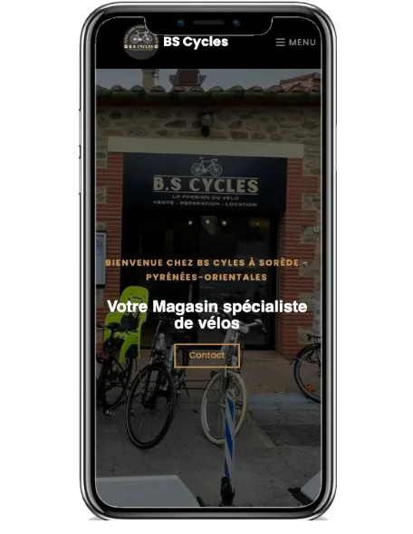 Site Vitrine sur mesure - BS.Cycles Sorède 66