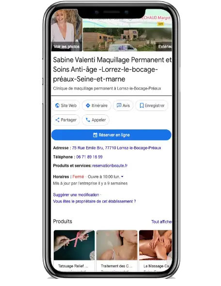 Optimisation Fiche Google - Sabine Valenti