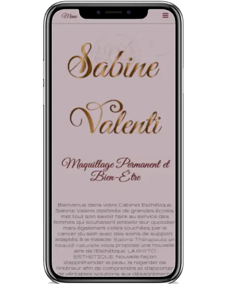 Site Vitrine Refonte - Sabine Valenti