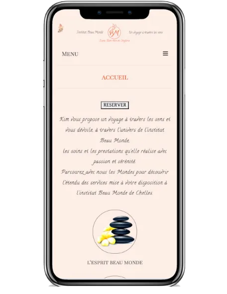 Site Vitrine Personnalisé - Institut Beau Monde
