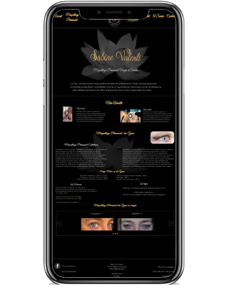 Site Vitrine Personnalisé - Sabine Valenti