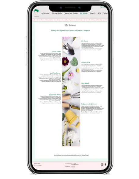 Site Vitrine Personnalisé - Île aux fleurs