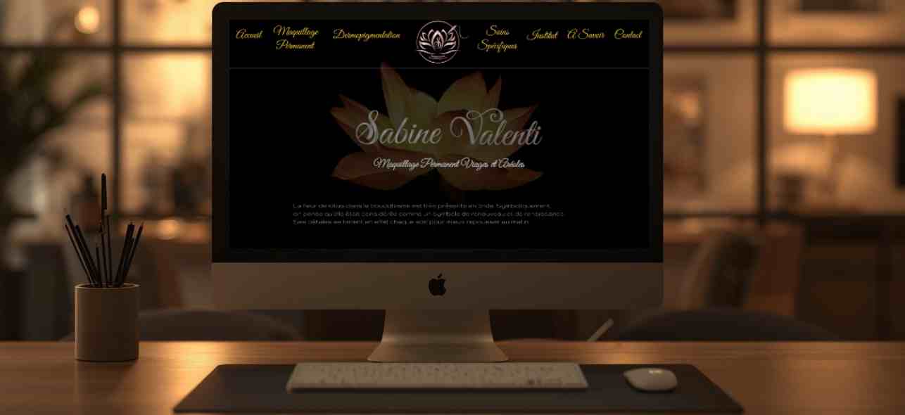 Site Vitrine Personnalisé - Sabine Valenti