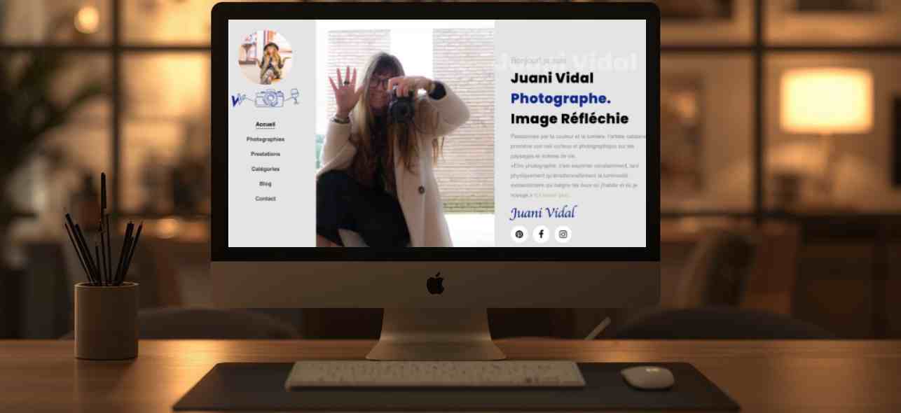 Site Vitrine sur mesure - Photographe Image Réfléchie